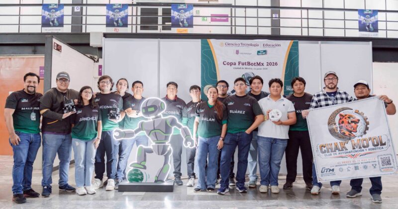 Estudiantes yucatecos muestran su talento en la Copa FutBotMx 2026