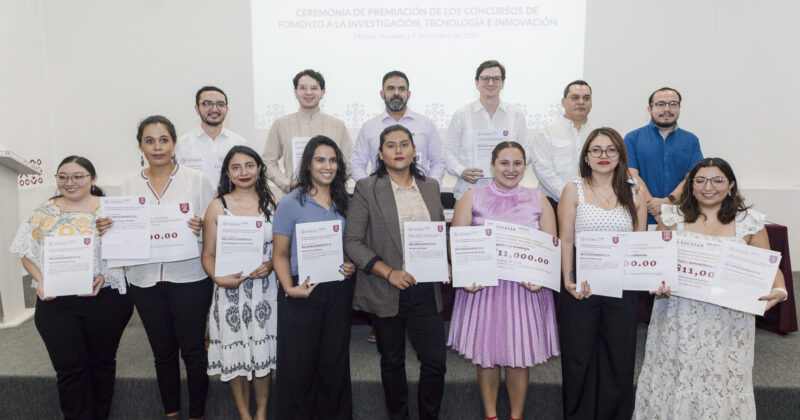 Yucatán reconoce talento científico con premios por 232 mil pesos